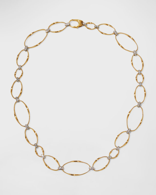 Marrakech Onde 18K Gold Diamond Collar Necklace